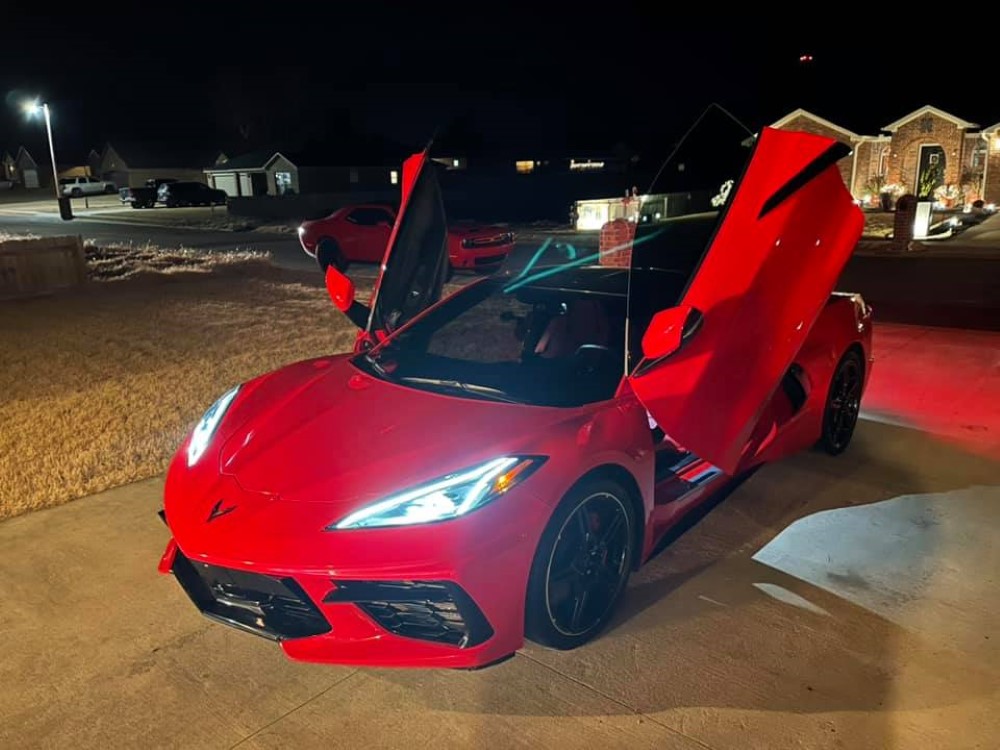 C8 Corvette gullwing doors