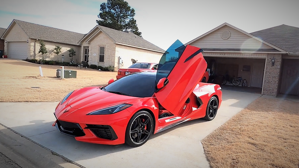 C8 Corvette gullwing doors