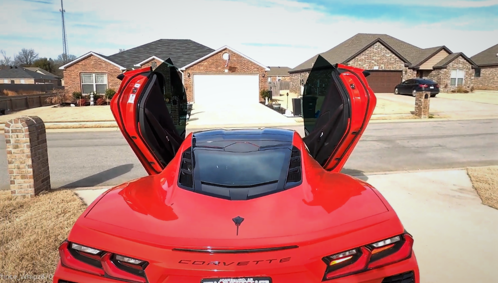 C8 Corvette gullwing doors