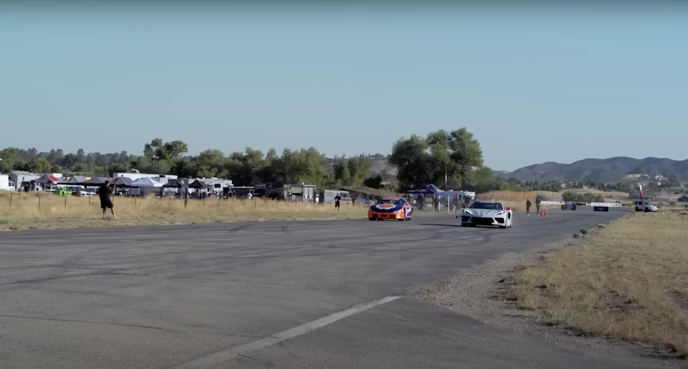 C8 Corvette vs 2JZ-Swapped NASCAR Drag Race