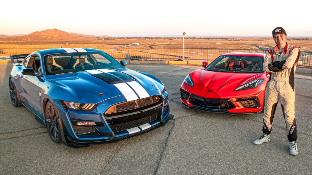 C8 Corvette vs Ford Mustang Shelby GT500 Carbon Fiber Track Package