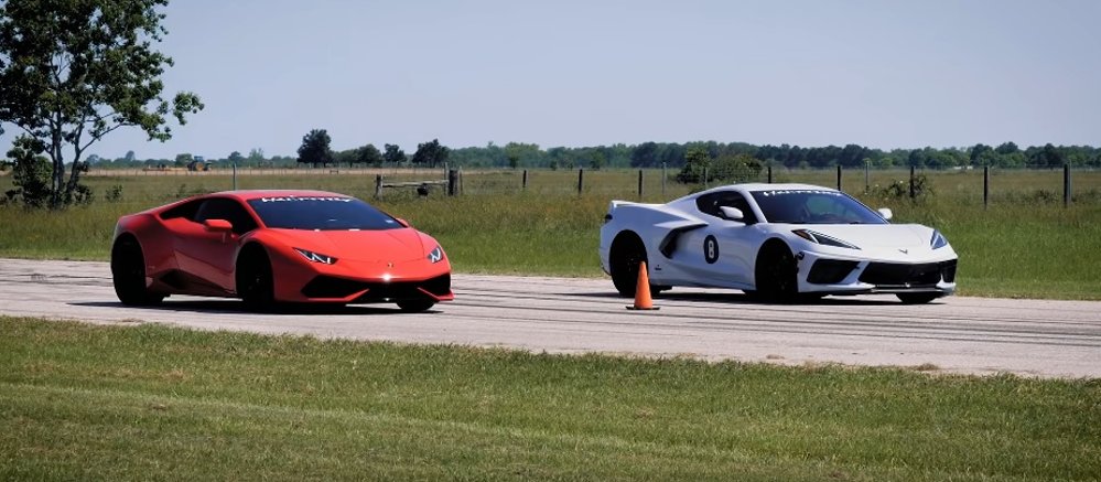 C8 Corvette versus Lamborghini Huracan