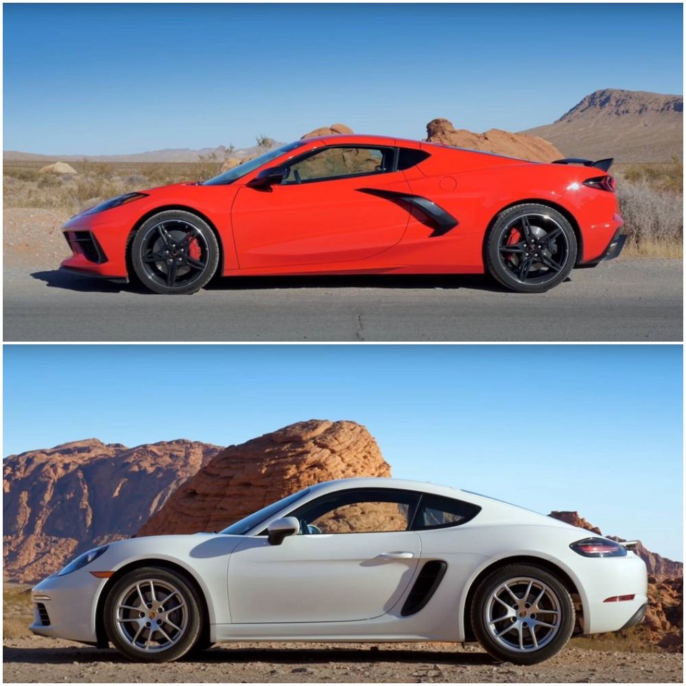 C8 Corvette VS Porsche Cayman main