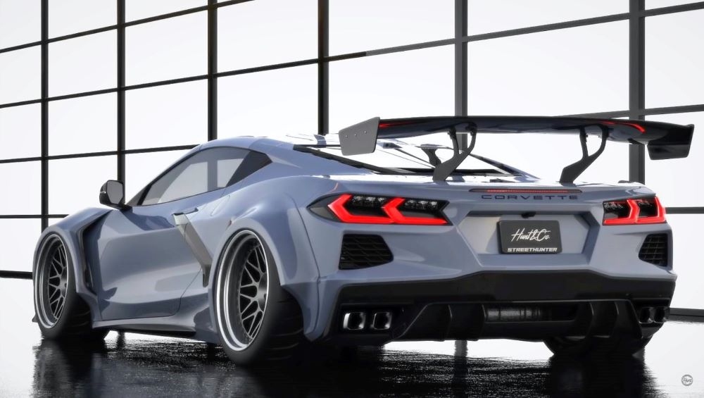 Custom C8 Corvette Widebody kit for TJ Hunt (StreetHunters)