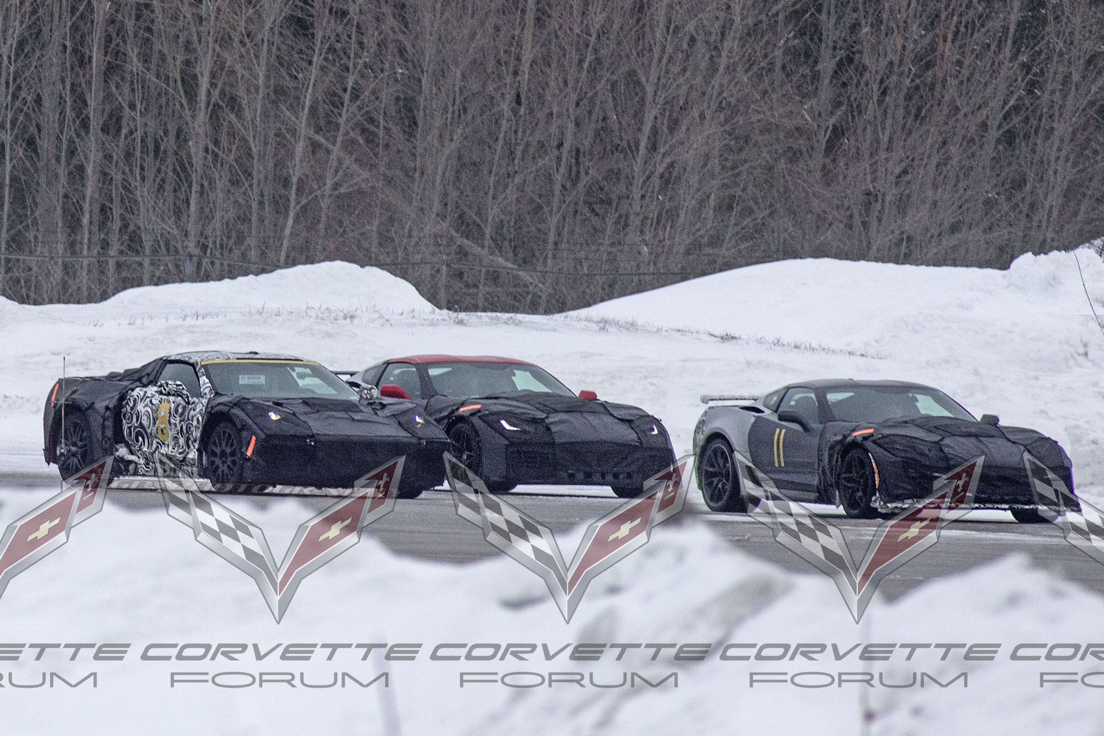 Mid-Engine C8 Corvette Prototype Spotted Winter Testing