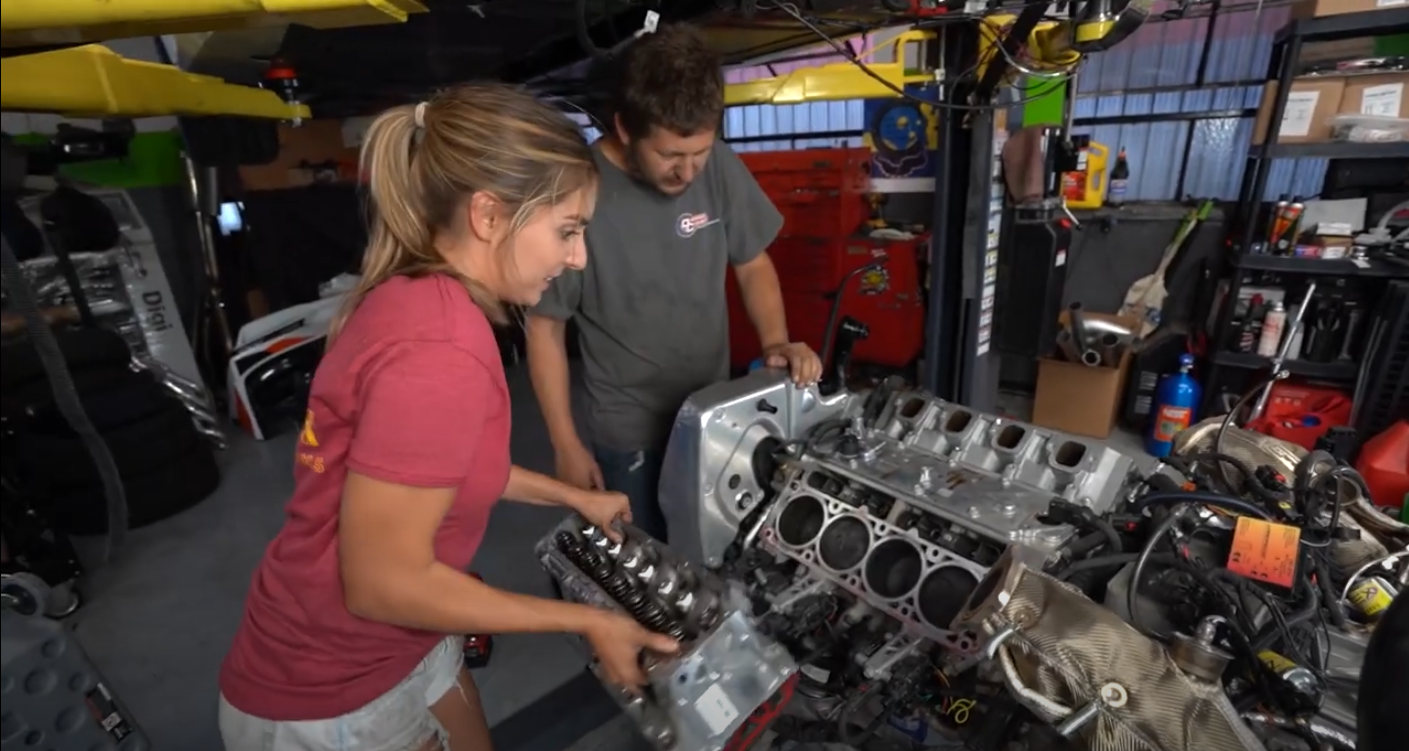 Emelia Hartford Pulling Heads on her Corvette C*