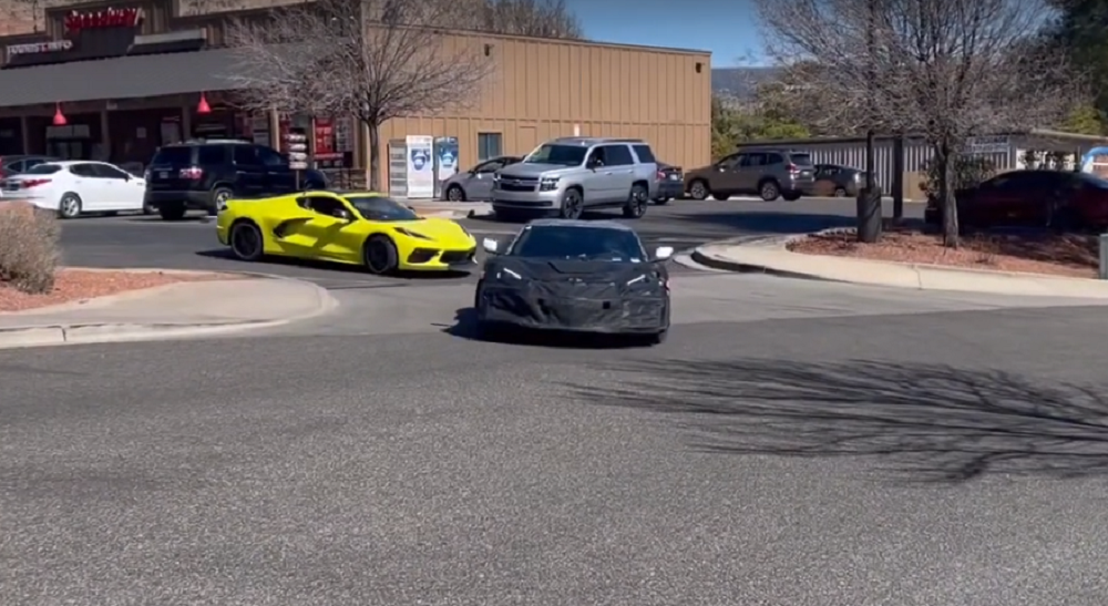 C8 Corvette Z06 spy shot front