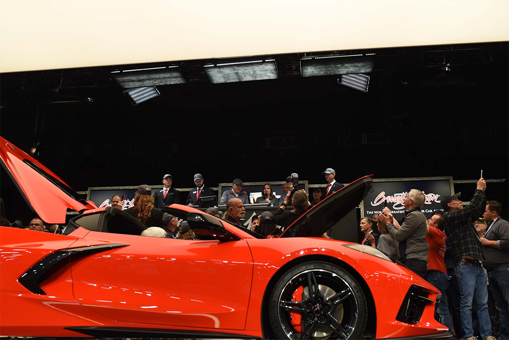 Barrett-Jackson C8 Corvette auction Scottsdale Arizona 2020