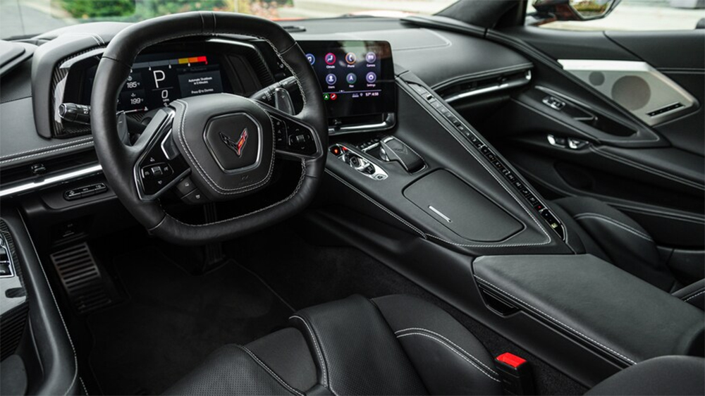 C8 Chevy Corvette Mid-Engine Interior Cockpit View