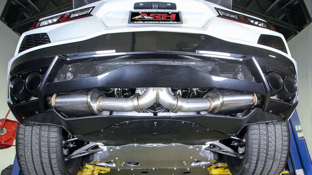 American Racing Headers C8 Corvettte Catback Under Car2