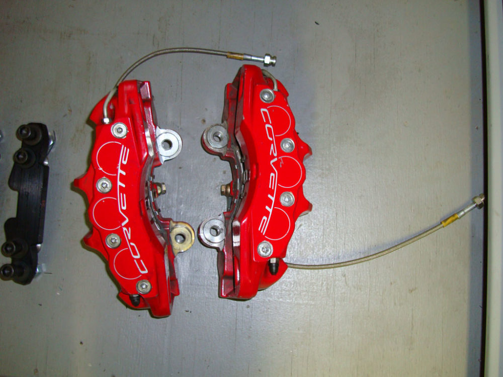 corvette rear brake calipers