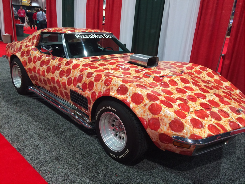 pizza corvette