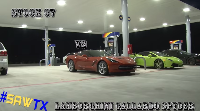 2015 Chevy Corvette Stingray vs Lamborghini Gallardo