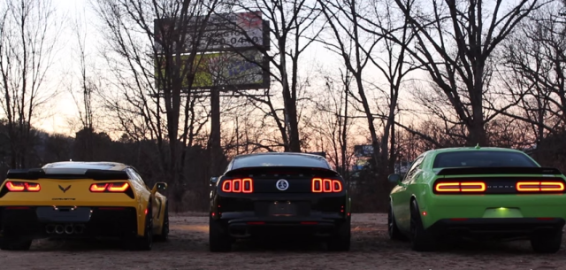 Corvette C7 Z06 vs Hellcat vs GT500