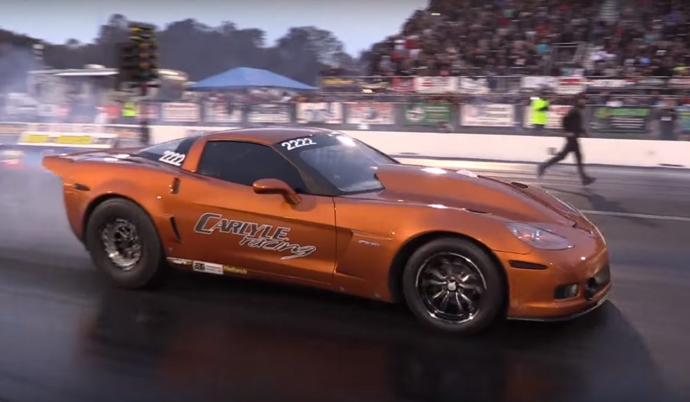 Carlyle C6 Z06 Runs 220 MPH Drag Racing