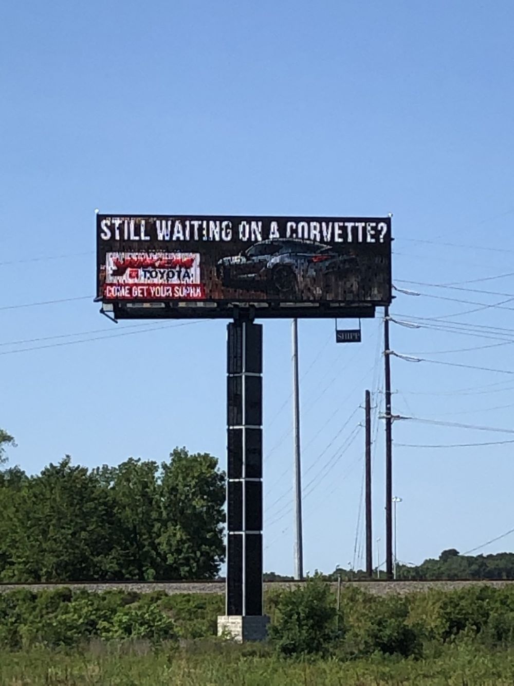 C8 Corvette/Toyota Supra Billboard