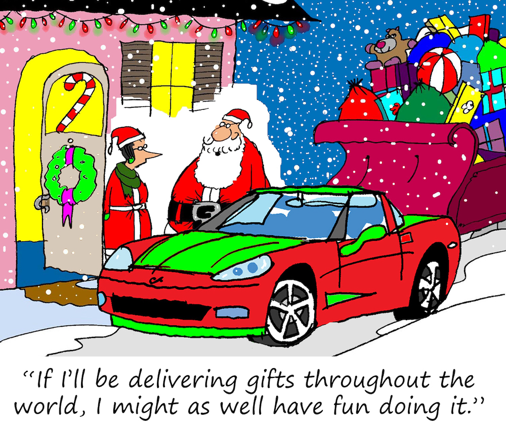 Santa's Corvette