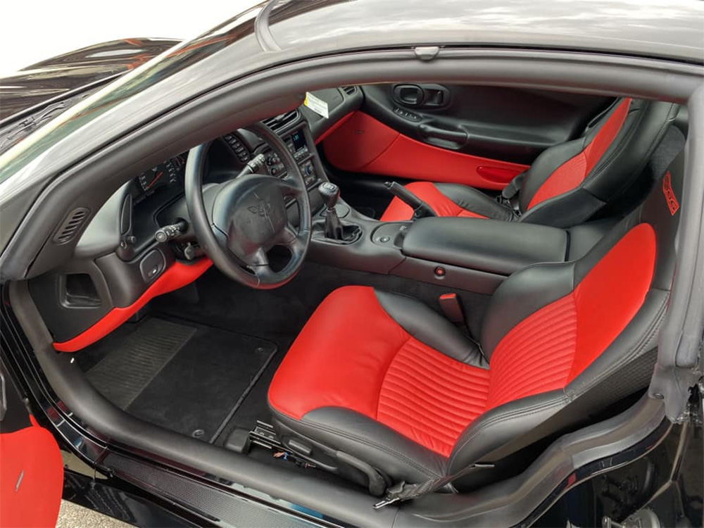 Interior after detail of 2001 C5 Z06 Corvette