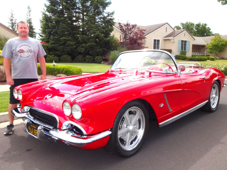 Joel Bernstein with 1962 Corvette