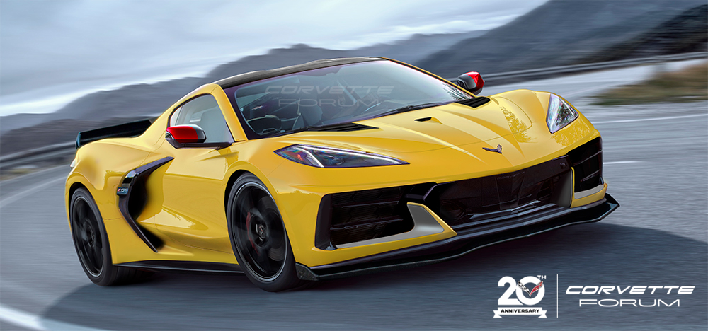 Corvette Forum C8 Corvette Z06 Yellow Render