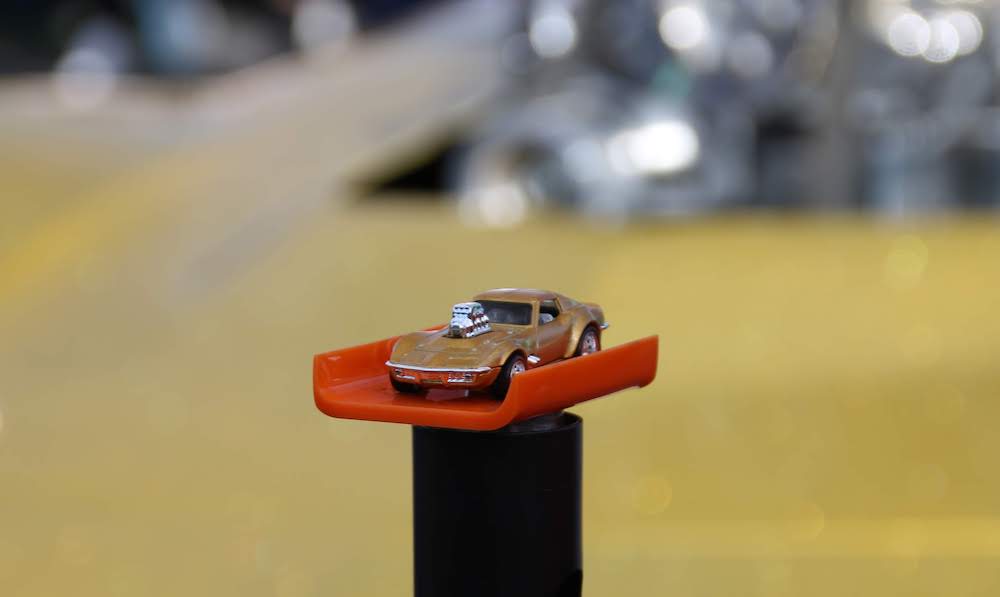 Corvette Forum checks out Gas Monkey Garage's Midas Monkey C3 Corvette at its Hot Wheels version at SEMA