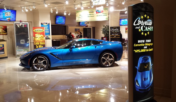 Corvette in Las Vegas side profile text