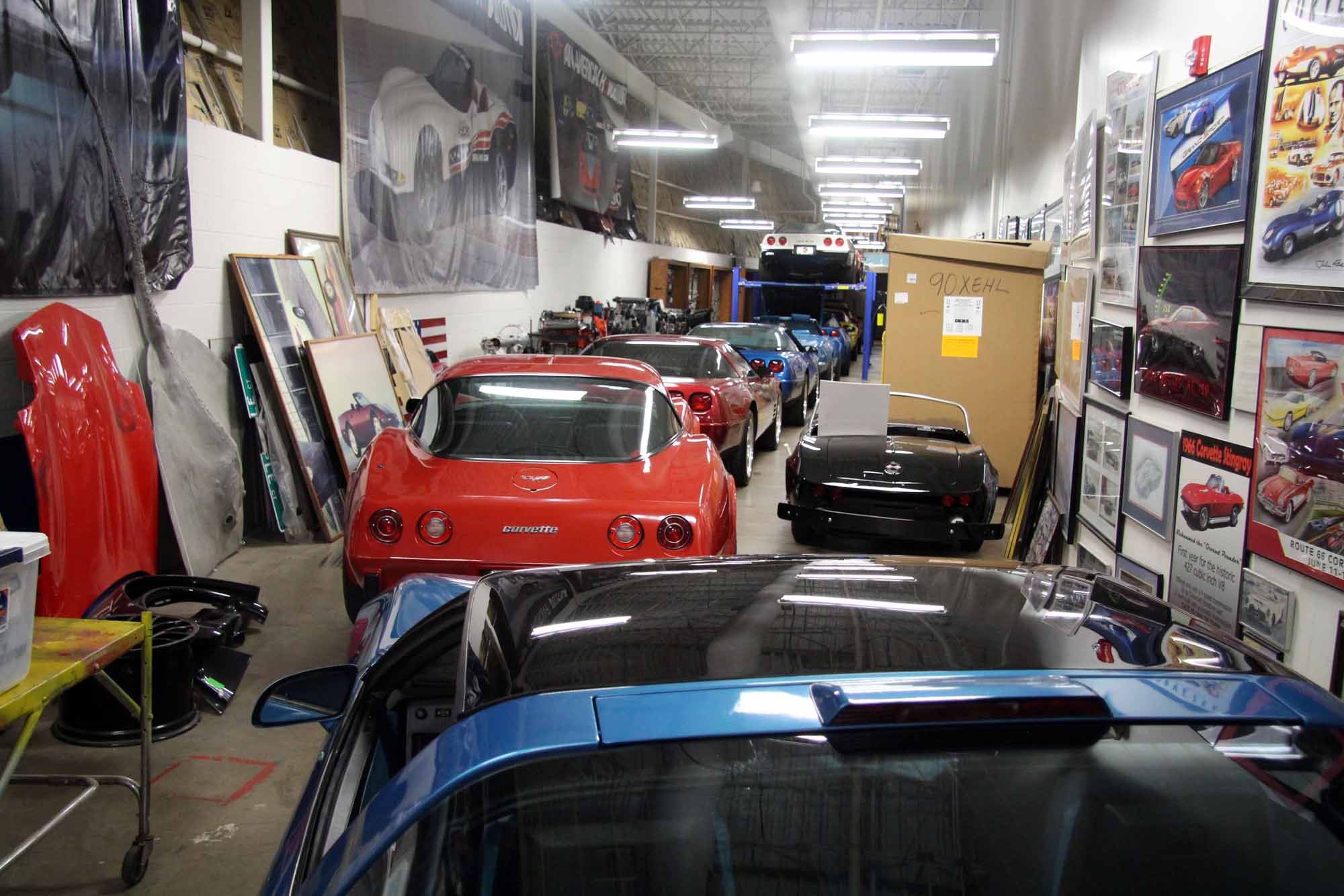 National Corvette Museum Back Room