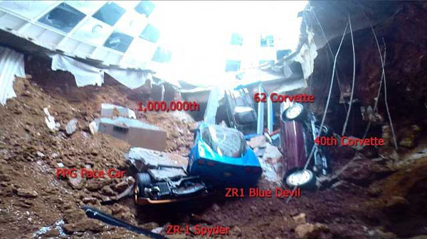 Corvette Museum Cars in Sinkhole