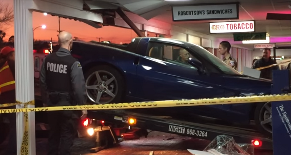 Corvette Bummer: Driver Creates His Own Sandwich Shop Drive-Thru