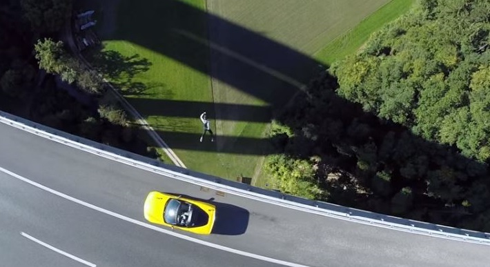 Corvette skydive