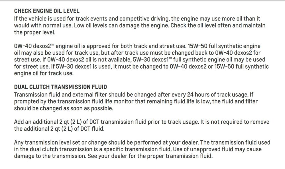 Corvette Track Prep PDF