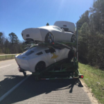 Semi-Truck Crash Destroys New Corvettes