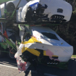 Semi-Truck Crash Destroys New Corvettes