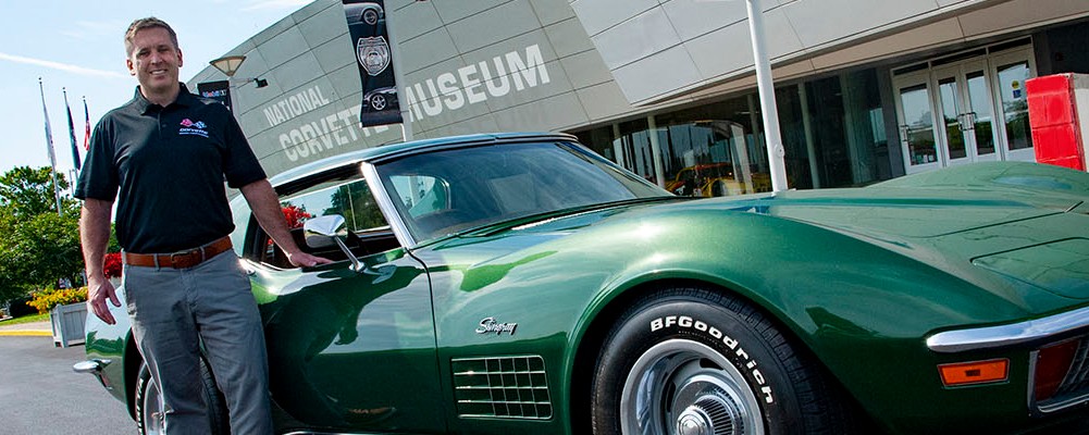 Dr. Sean Preston + Early C3 Corvette Stingray at the NCM