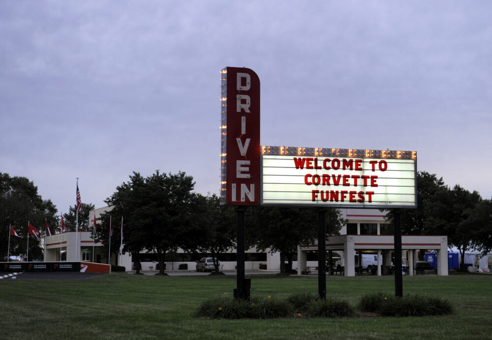 Corvette Funfest Drive-In Sign