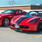 Photo Shoot: C7 Corvette Stingray Versus Ferrari 599