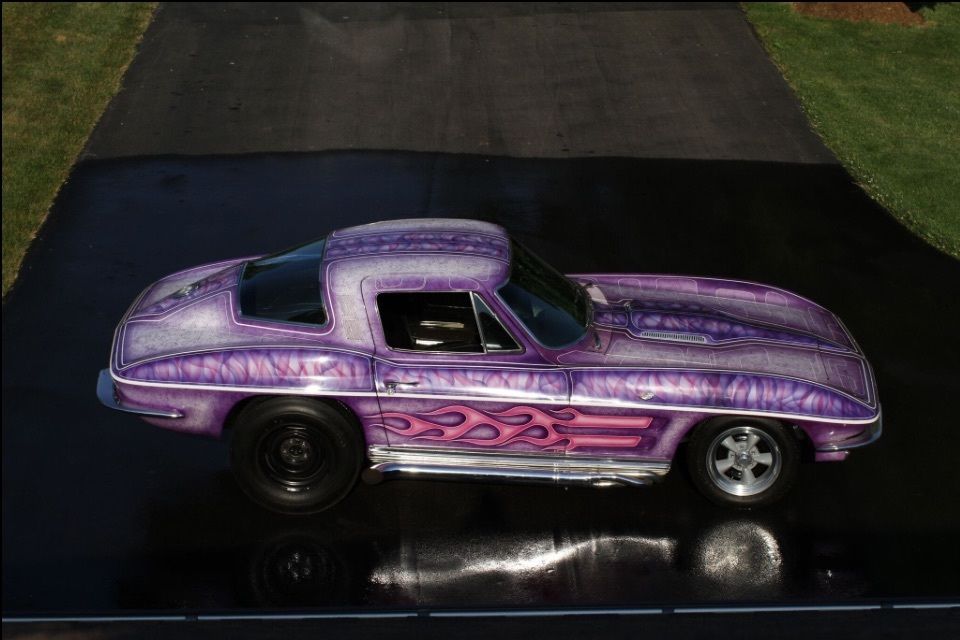 eBay Find: Purple and Pink Flamed 1964 Corvette