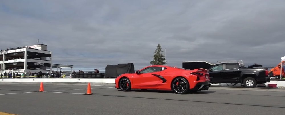 C8 Corvette on the Track