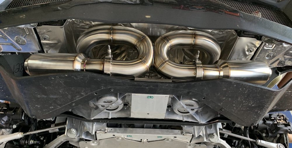 Late Model Racecraft C8 Corvette Exhaust