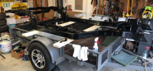 Powdercoated black 1967 Corvette Frame