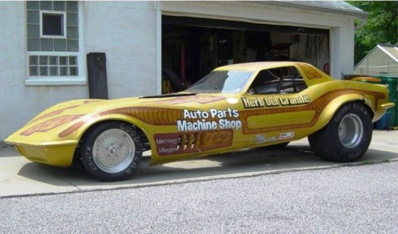 C3 Corvette based drag racer