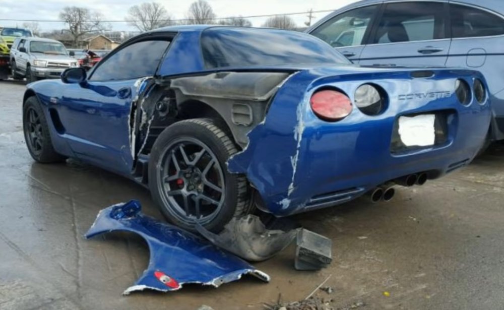 Cheap C5 Corvette Z06 Wrecked