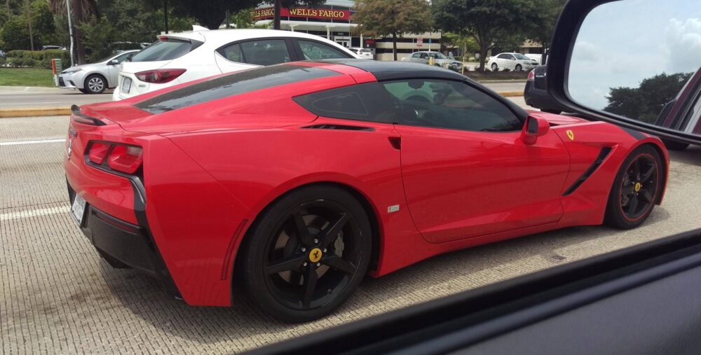 C7 Corvette with Ferrari Badge