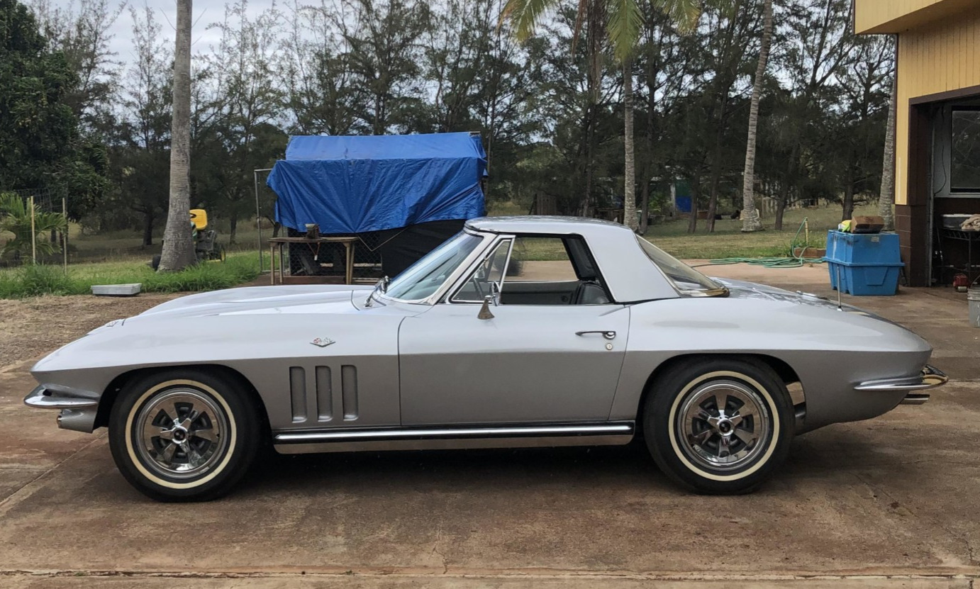 Silver '65 Corvette Convertible Has Us Dreaming of Hawaii