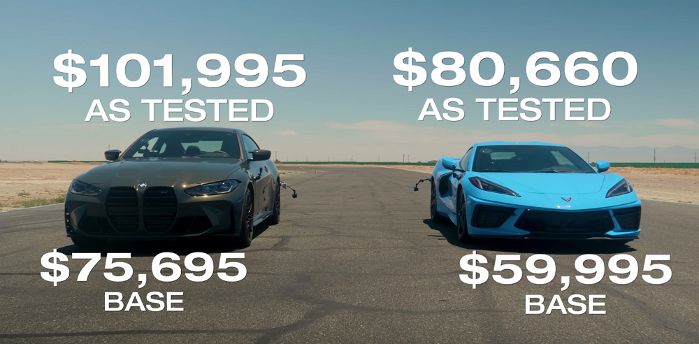 C8 Corvette vs. BMW M4 Comp: Who Wins a Drag Race?