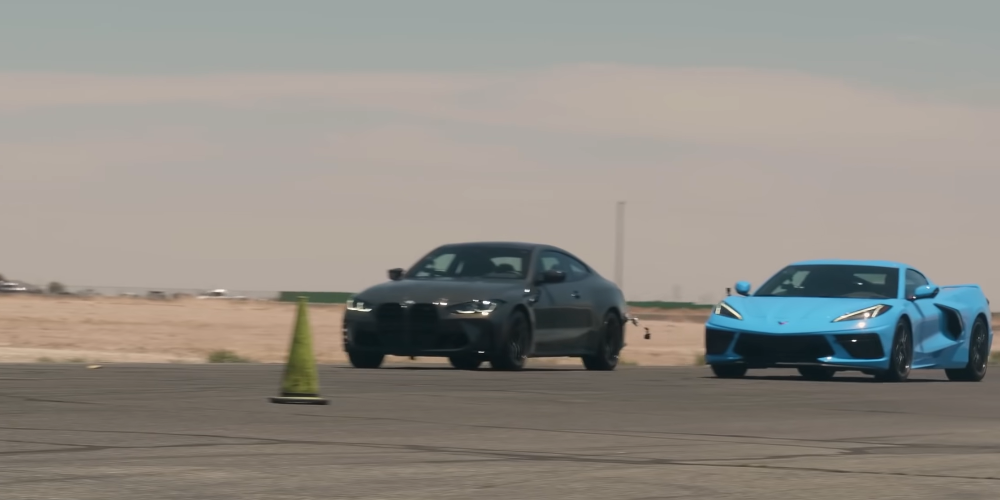 C8 Corvette vs. BMW M4 Comp: Who Wins a Drag Race?