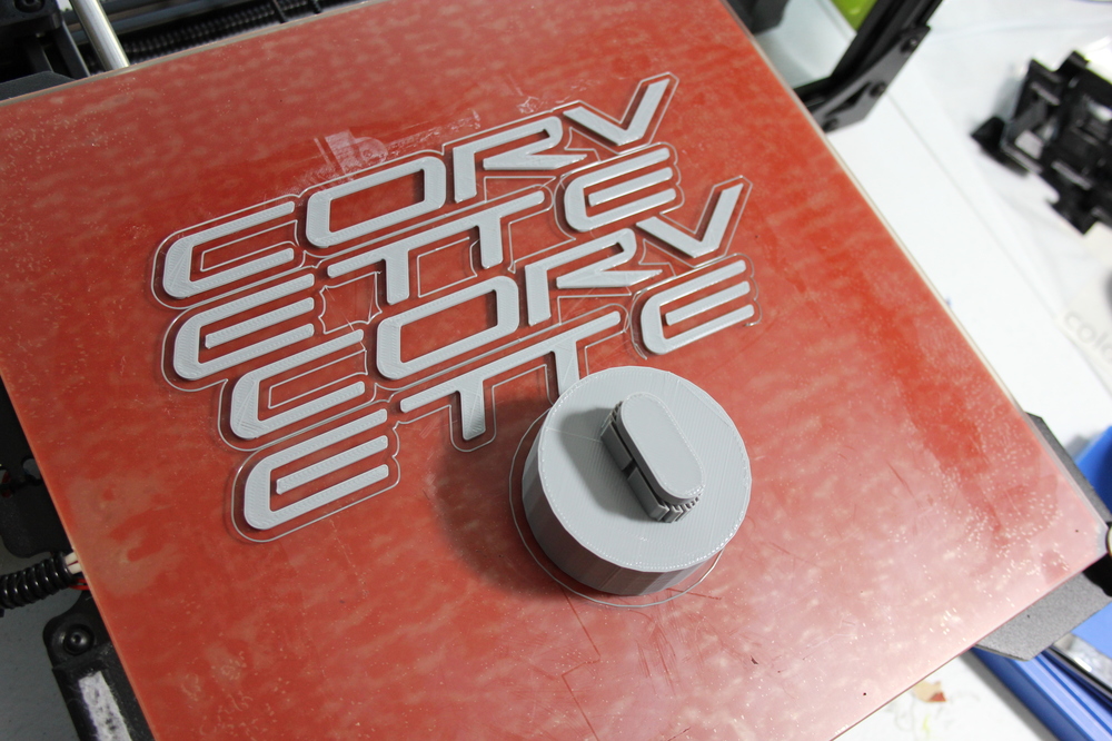 Corvette Logo 3D Printing