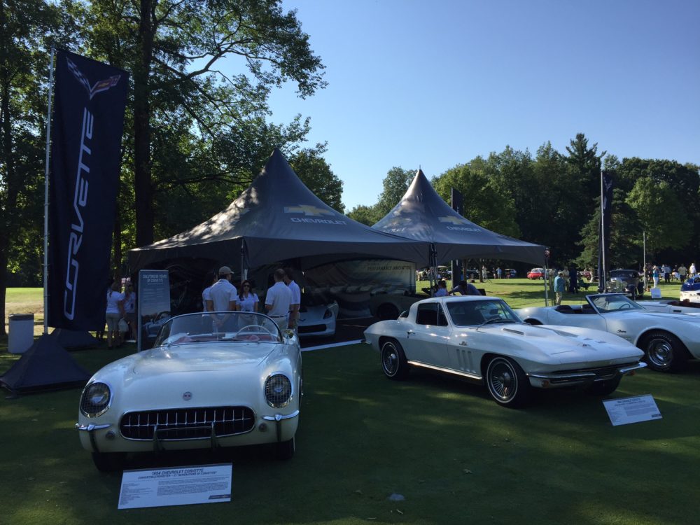 Carbon 65 Corvette C7 with C1, C2, and C3 Corvettes