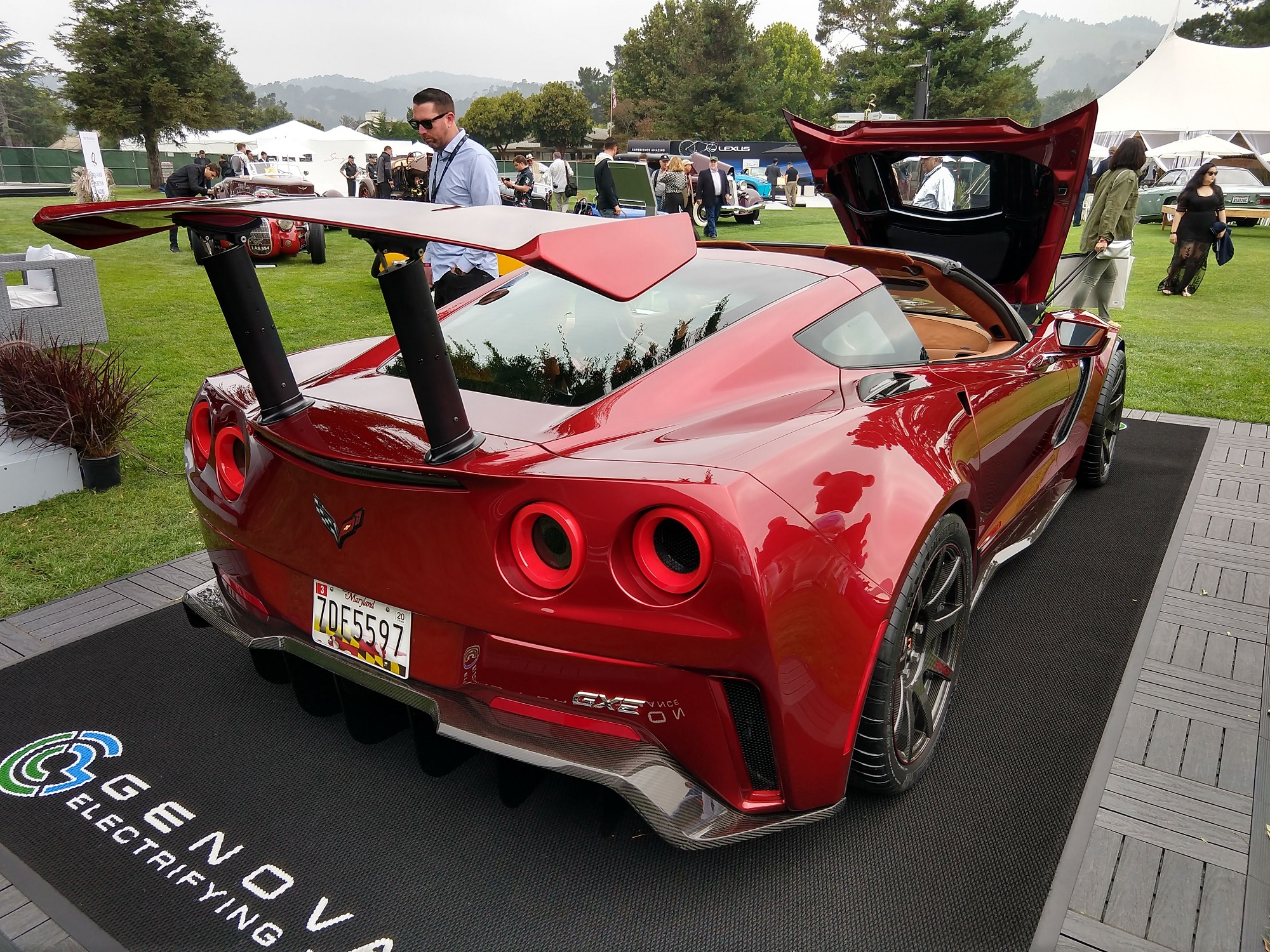 Genovation GXE 220 MPH Electric Corvette Pebble Beach Corvetteforum.com