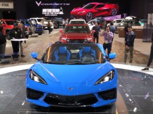 C8 Corvette Engine and Transmission at 2019 L.A. Auto Show